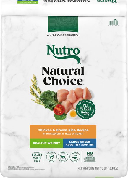 Nutro Natural Choice Healthy Weight Large Breed Adult Chicken Brown Rice Recipe Dry Dog Food