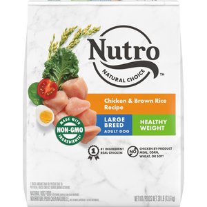 Nutro Natural Choice Healthy Weight Large Breed Adult Chicken & Brown Rice Recipe Dry Dog Food, 30-lb bag