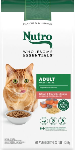 Nutro Wholesome Essentials Adult Salmon Brown Rice Recipe Dry Cat Food