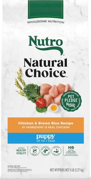 Nutro Natural Choice Puppy Chicken & Brown Rice Recipe Dry Dog Food, 5-lb bag slide 1 of 10