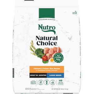 Nutro Natural Choice Large Breed Adult Chicken & Brown Rice Recipe Dry Dog Food, 30-lb bag