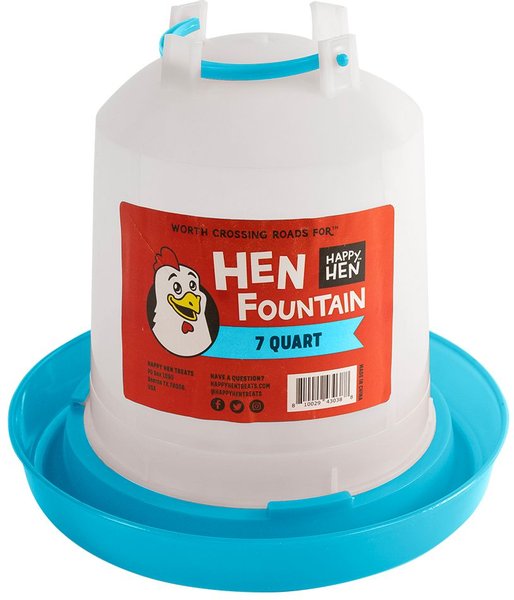 Happy Hen Treats Hen Fountain Poultry Feeder, 7-qt bag