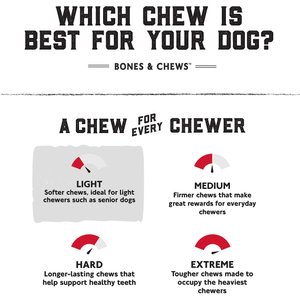 Bones & Chews Made in USA Beef Knee Caps Dog Treats, 2 count