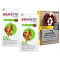 Bravecto Chew, 22-44 lbs, (Green Box), 2 Chews (6-mos. supply) + Sentinel Spectrum Chew for Dogs, 25.1-50 lbs, (Yellow Box), 6 Chews (6-mos. supply)
