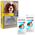 Bravecto Chew, 44-88 lbs, (Blue Box), 2 Chews (6-mos. supply) + Sentinel Spectrum Chew for Dogs, 25.1-50 lbs, (Yellow Box), 6 Chews (6-mos. supply)