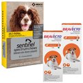 Bravecto Topical Solution, 9.9-22 lbs, (Orange Box), 2 Doses (6-mos. supply) + Sentinel Spectrum Chew for Dogs, 25.1-50 lbs, (Yellow Box), 6 Chews (6-mos. supply)