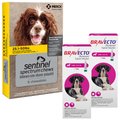 Bravecto Topical Solution, 88-123 lbs, (Pink Box), 2 Doses (6-mos. supply) + Sentinel Spectrum Chew for Dogs, 25.1-50 lbs, (Yellow Box), 6 Chews (6-mos. supply)