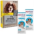 Bravecto Topical Solution, 44-88 lbs, (Blue Box), 2 Doses (6-mos. supply) + Sentinel Spectrum Chew for Dogs, 25.1-50 lbs, (Yellow Box), 6 Chews (6-mos. supply)