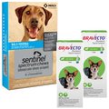 Bravecto Topical Solution, 22-44 lbs, (Green Box), 2 Doses (6-mos. supply) + Sentinel Spectrum Chew for Dogs, 50.1-100 lbs, (Blue Box), 6 Chews (6-mos. supply)