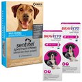 Bravecto Topical Solution, 88-123 lbs, (Pink Box), 2 Doses (6-mos. supply) + Sentinel Spectrum Chew for Dogs, 50.1-100 lbs, (Blue Box), 6 Chews (6-mos. supply)