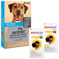 Bravecto Chew, 4.4-9.9 lbs, (Yellow Box), 2 Chews (6-mos. supply) + Sentinel Spectrum Chew for Dogs, 50.1-100 lbs, (Blue Box), 6 Chews (6-mos. supply)
