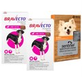 Bravecto Chew, 88-123 lbs, (Pink Box), 2 Chews (6-mos. supply) + Sentinel Spectrum Chew for Dogs, 2-8 lbs, (Orange Box), 6 Chews (6-mos. supply)