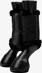 LeMieux Fleece Edged Mesh Brushing Horse Boot, Black, Medium slide 1 of 4
