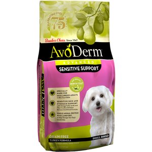 AvoDerm Advanced Sensitive Support Turkey Formula Grain-Free Small Breed Adult Dry Dog Food, 4-lb bag