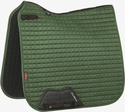 LeMieux Suede Dressage Square Horse Saddle Pads, Large, Hunter Green 