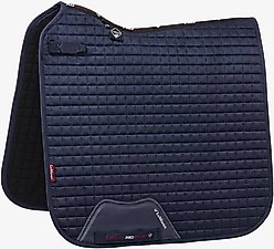 LeMieux Suede Dressage Square Horse Saddle Pads, Large, Navy