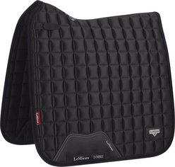 LeMieux Loire Classic Dressage Square Horse Saddle Pads, Large, Black