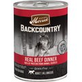 Merrick Backcountry Grain-Free 96% Real Beef Dinner Recipe Canned Dog Food, 12.7-oz can, case of 12