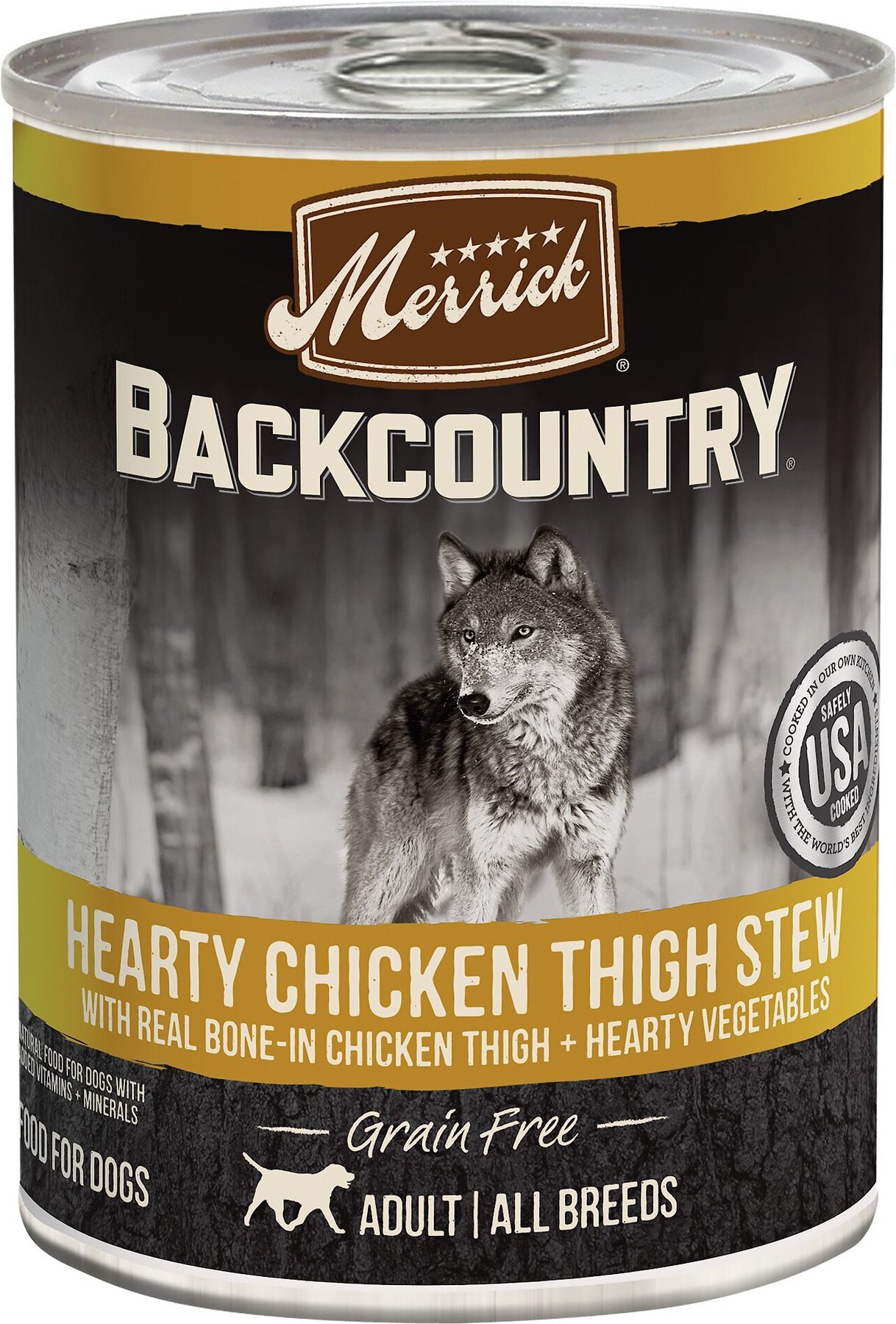 merrick backcountry hearty chicken thigh stew