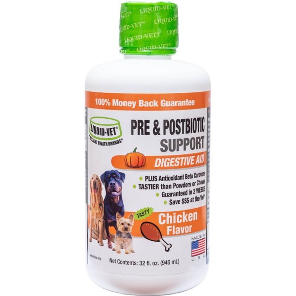 LIQUIDVET K9 Pre & PostBiotic Support Bacon Flavor Dog Digestive Aid