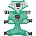 Sassy Woof Reversible Wag Your Teal Dog Harness, Teal, XX-Small