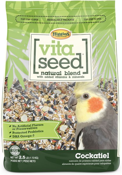 HIGGINS Vita Seed Cockatiel Food, 2.5-lb bag - Chewy.com