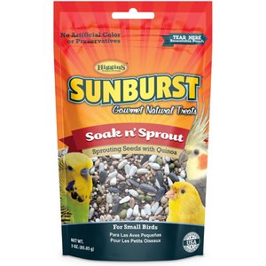 Higgins Sunburst Gourmet Soak N' Sprout Bird Treats, 3-oz bag