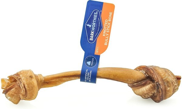 Barkworthies Small Knotted Bone Bully Sticks Dog Treats