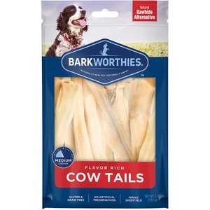 Barkworthies Cow Tails Dog Treats, 6-oz bag