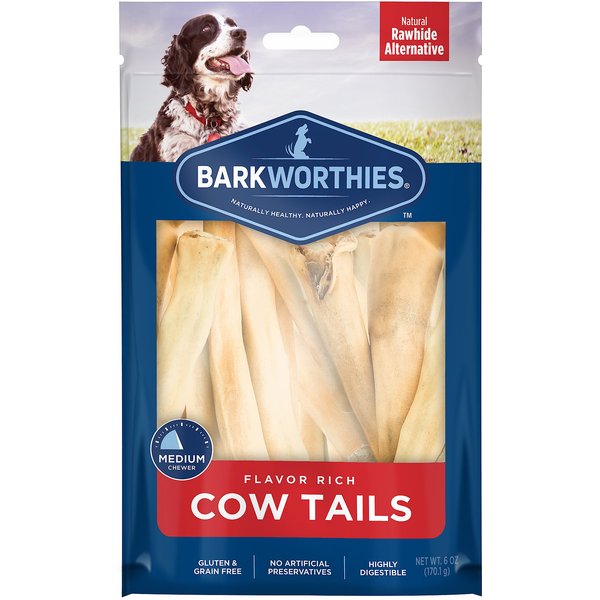 Bones & Chews Cow Tails Dog Treats, 6 count