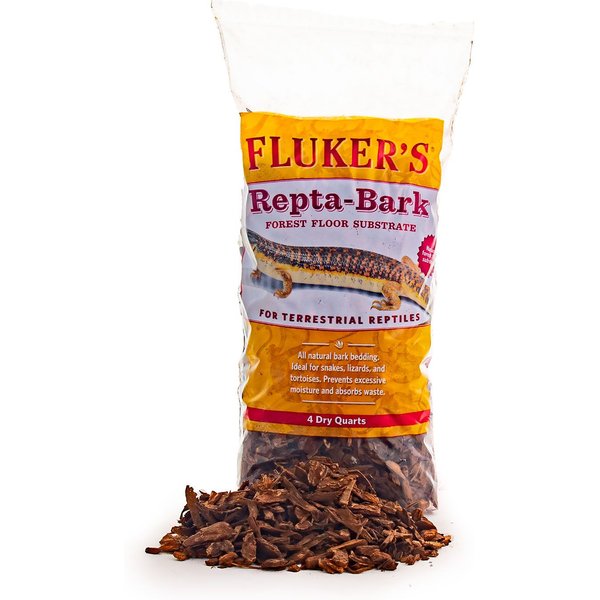 FLUKER'S Repta Bark Reptile Terranium Bedding, 4qt bag
