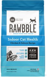 BIXBI Rawbble Dry Food Chicken Salmon Recipe for Indoor Cats, 10-lb bag