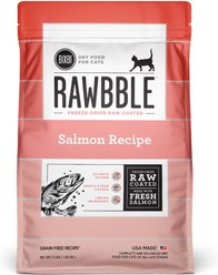 BIXBI Rawbble Dry Food Salmon Recipe for Cats, 3-lb bag