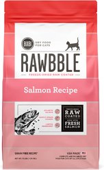 BIXBI Rawbble Dry Food Salmon Recipe for Cats, 10-lb bag