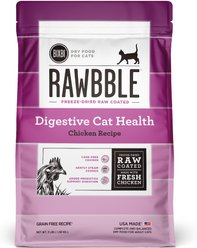 BIXBI Rawbble Dry Food Chicken Digestive Health Recipe for Cats, 3-lb bag