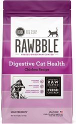 BIXBI Rawbble Dry Food Chicken Digestive Health Recipe for Cats, 10-lb bag