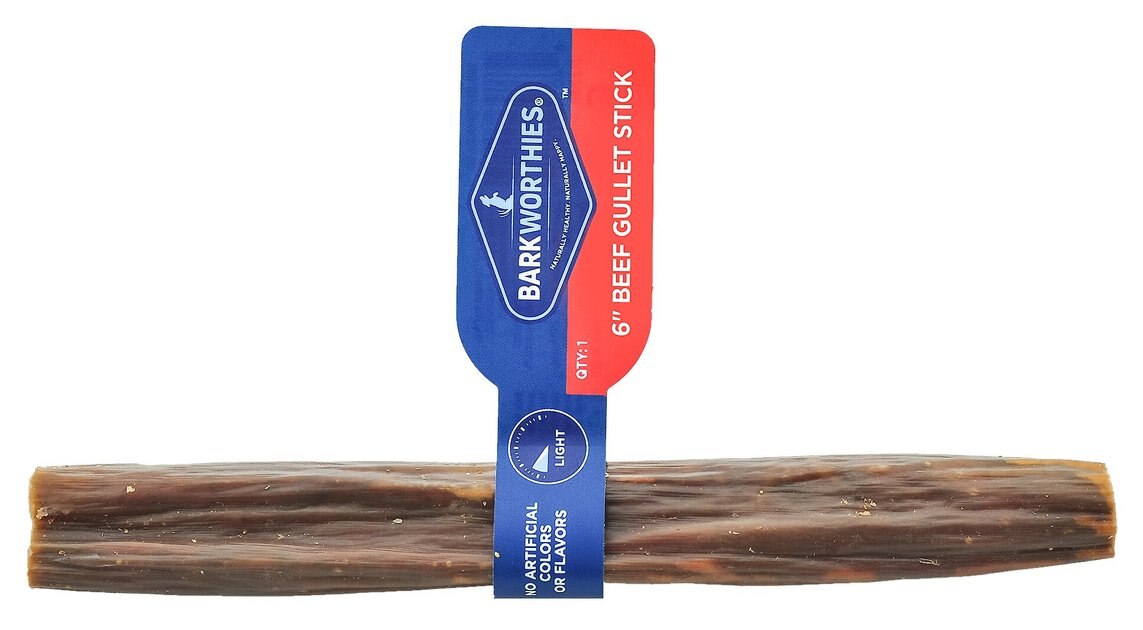 Barkworthies Large Beef Gullet Strip Dog Treats