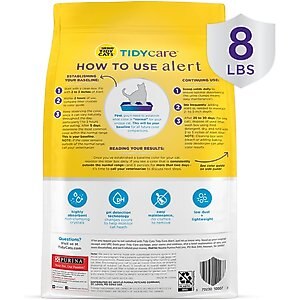 Tidy Cats Tidy Care Alert Unscented Non-Clumping Cat Litter, 8-lb bag