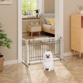 Coziwow 21-in Adjustable Extra Wide Freestanding Dog Gate, White