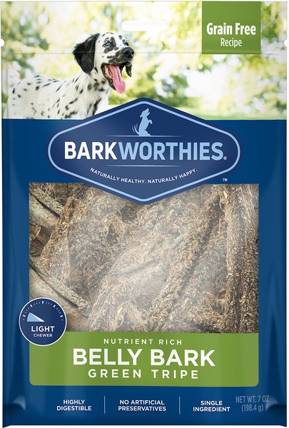 Barkworthies Green Tripe Sticks Dog Treats, 7-oz bag slide 1 of 9