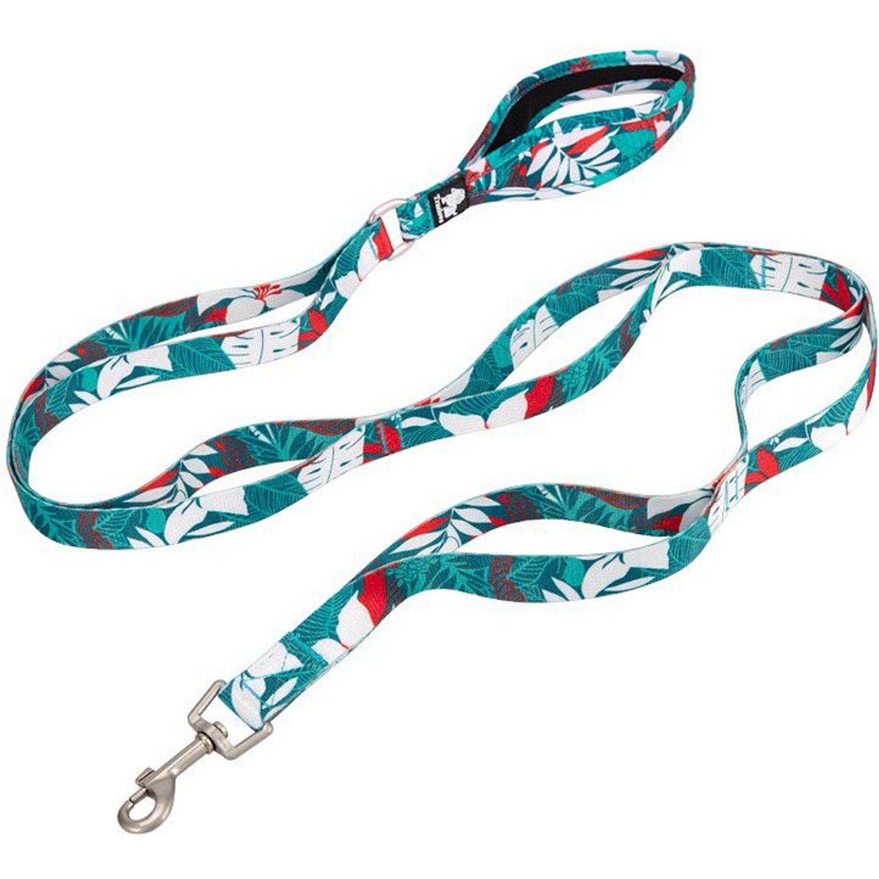 Chai's Choice Chai's Choice Premium Tropic Thunder Training Dog Leash, Aqua, Large