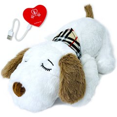 Pet Fit For Life Stuffed Heartbeat Unit Dog Toy, White