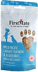 Firstmate Wild Pacific Caught Fish Meal & Blueberries Dog Treats, 8-oz bag