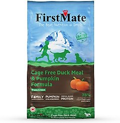 Firstmate Limited Ingredient Cage Free Duck Meal & Pumpkin Formula Dog Food, 25-lb bag