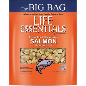 Life Essentials Freeze-Dried Salmon Cat & Dog Treats, 16-oz bag