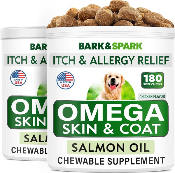  Salmon Oil for Dogs & Cats - Healthy Skin & Coat, Fish Oil, Omega  3 EPA DHA, Liquid Food Supplement for Pets, All Natural, Supports Joint &  Bone Health, Natural