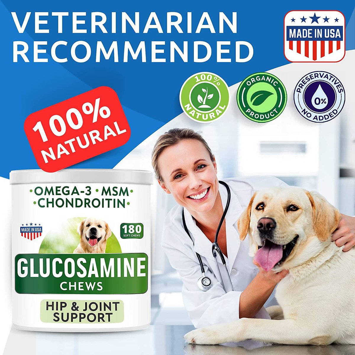 Glucosamine best sale dog treats