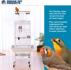 Prevue Pet Products Small Select Parrot Cage, Chalk White slide 2 of 9