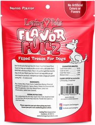 Loving Pets Flavorfullz Bacon Flavor Crunchy Filled Dog Treats, 6-oz bag slide 2 of 2