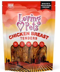 Loving Pets Chicken Breast Jerky Tenders Dog Treats, 6-oz bag